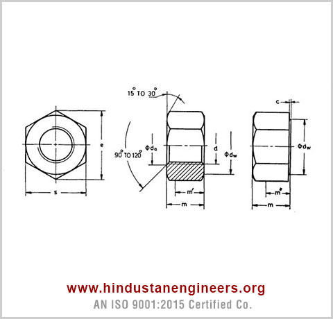 IS 6623 Hex Nuts